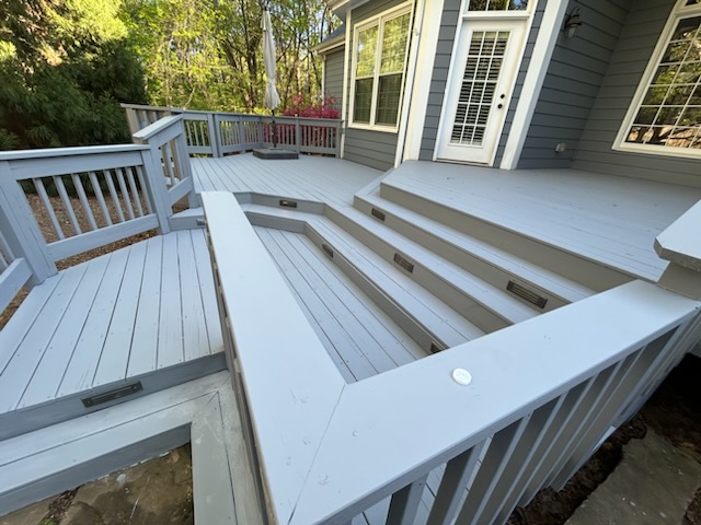deck refinishing job completed by our craftsmen in Michigan