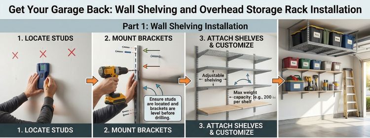 Utilize Unused Ceiling Space with Overhead Storage Racks