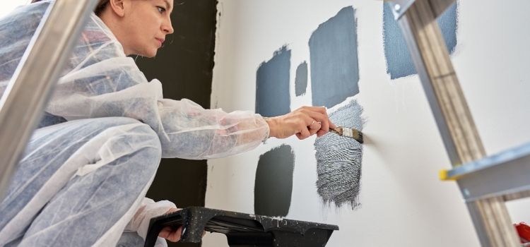 Woman painting