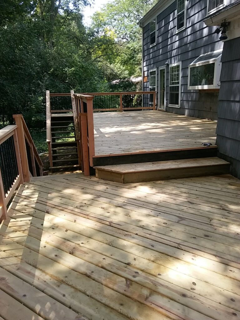 outdoor deck project completed by Handyman Connection of Canyon Rim's craftsmen