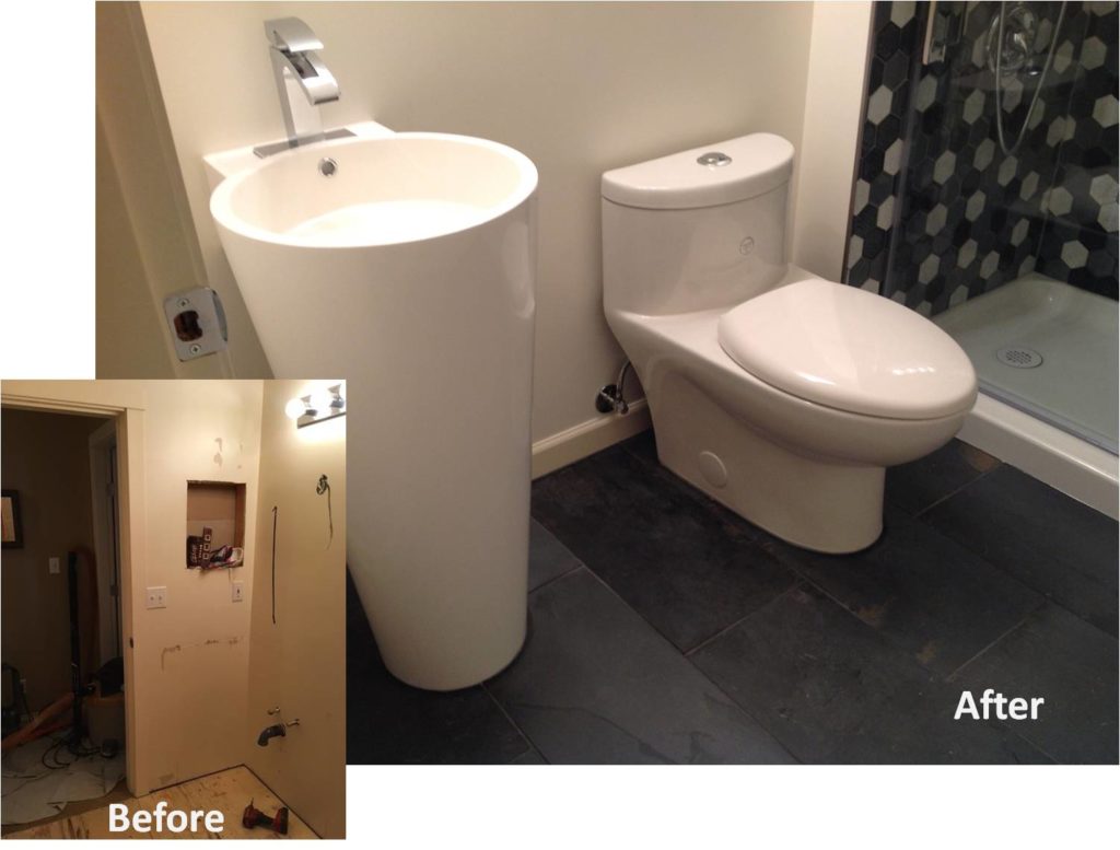 Bathroom Remodel Before and After