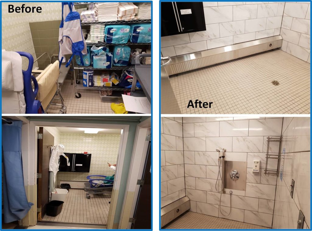Bathroom Shower Before and After