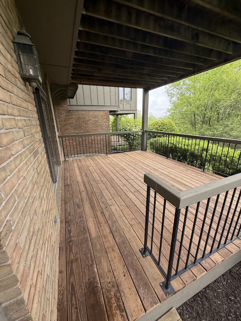brand new wood deck installed by our craftsmen in Comstock Park