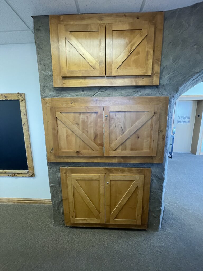 Custom kitchen cabinet installation in modern Lincoln home