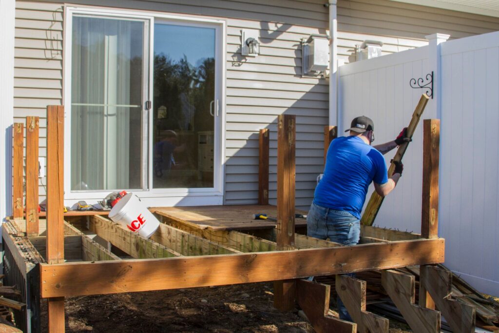 handyman help install deck boards