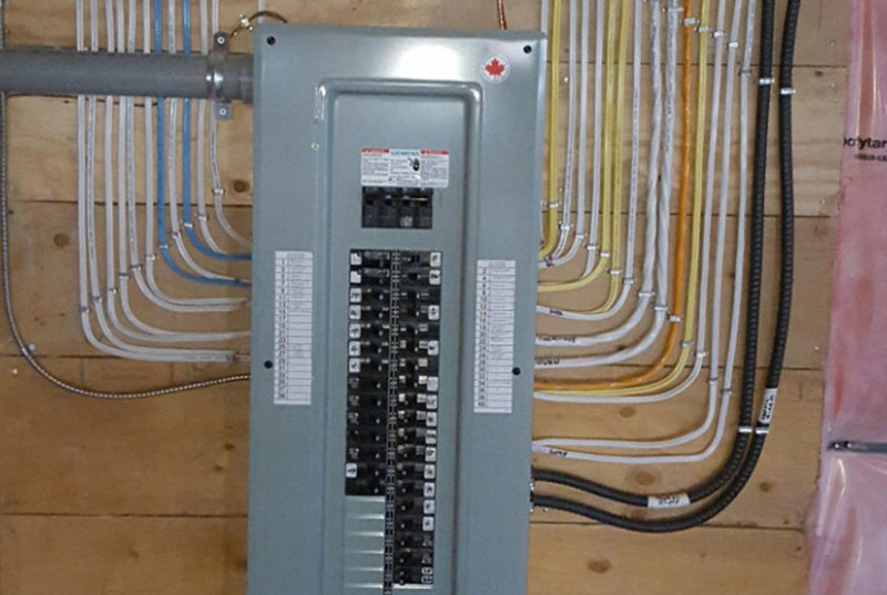 completed electrical panel installation in Allen, TX, by Handyman Connection of McKinney & Frisco