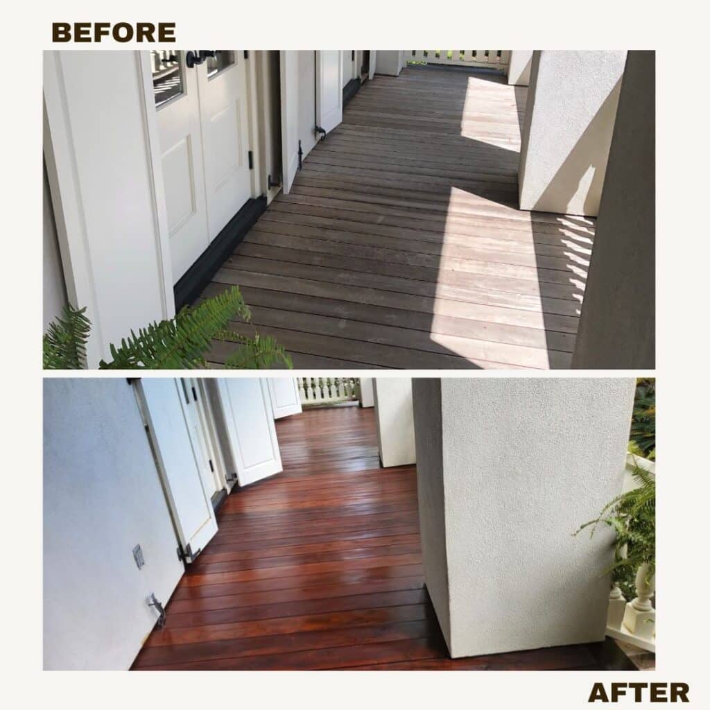 ipe wood restoration project