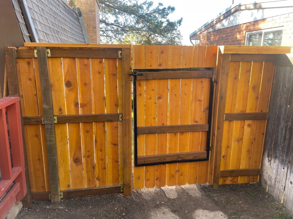 wooden gate installed by our expert West Ashley handymen