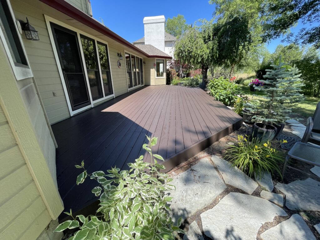 deck refinishing project completed for a homeowner in Cupertino, CA