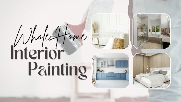 Whole-Home Interior Repaint with Wall Repair and Crisp Cut Lines