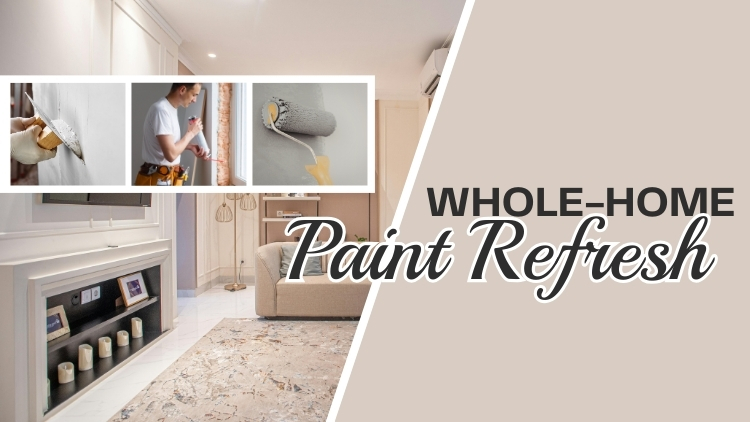 Whole-Home Paint Refresh: Wall Repairs, Caulking, and Crisp Professional Lines