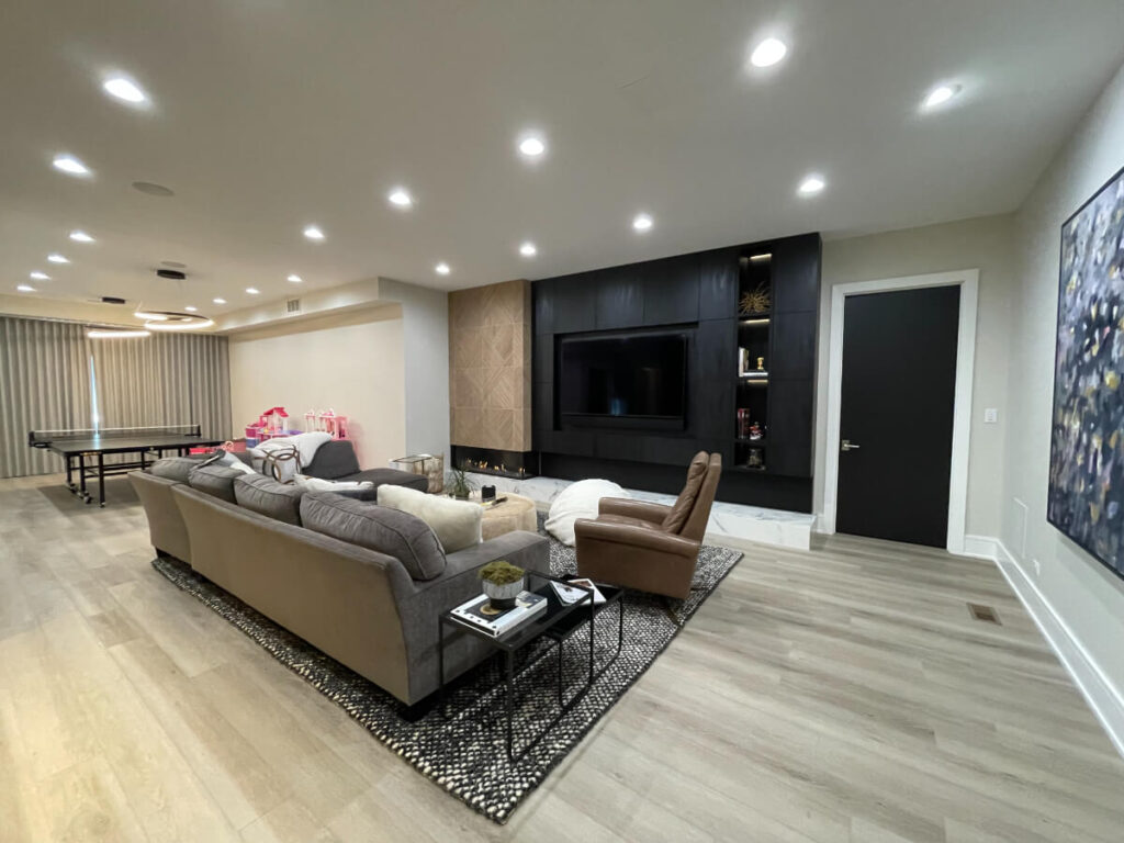basement remodel project