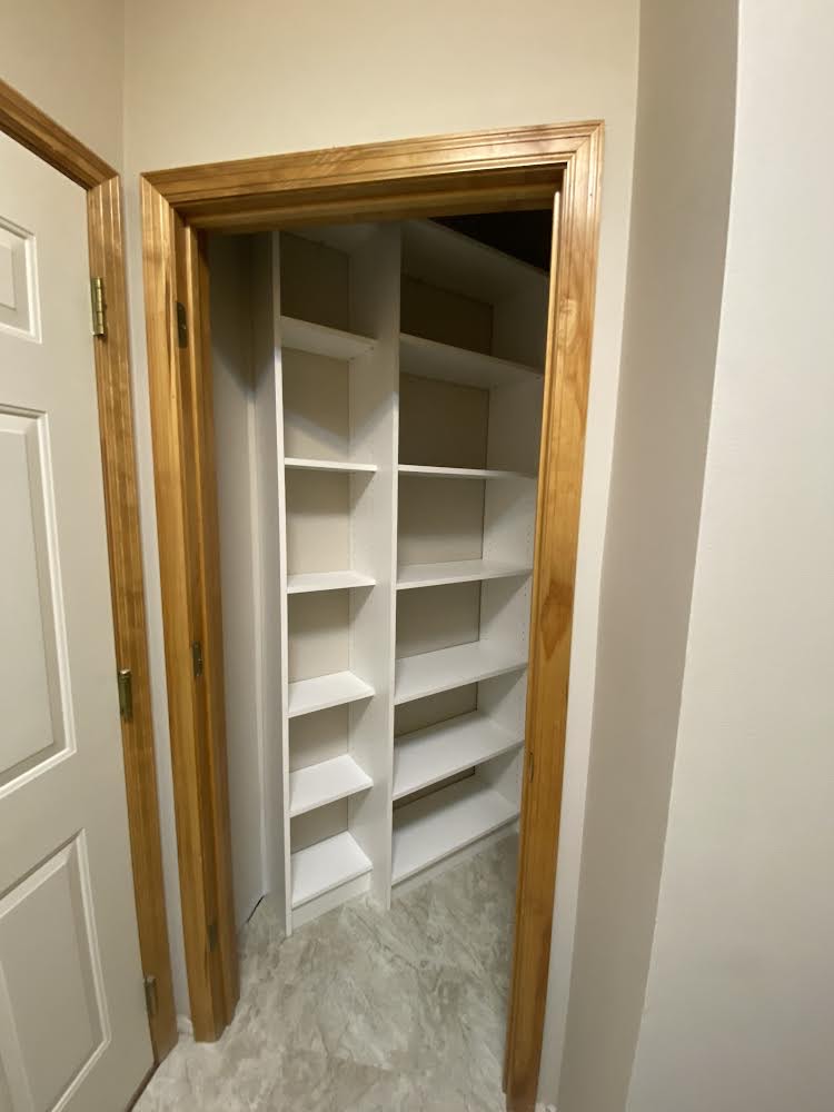 new custom close shelves installed by our team