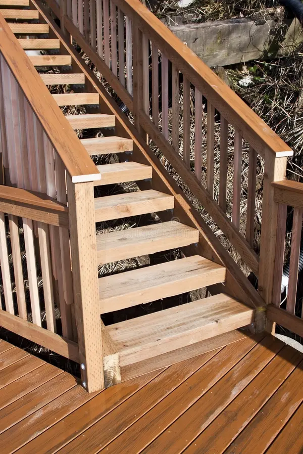 deck stairs in Hanover, MA