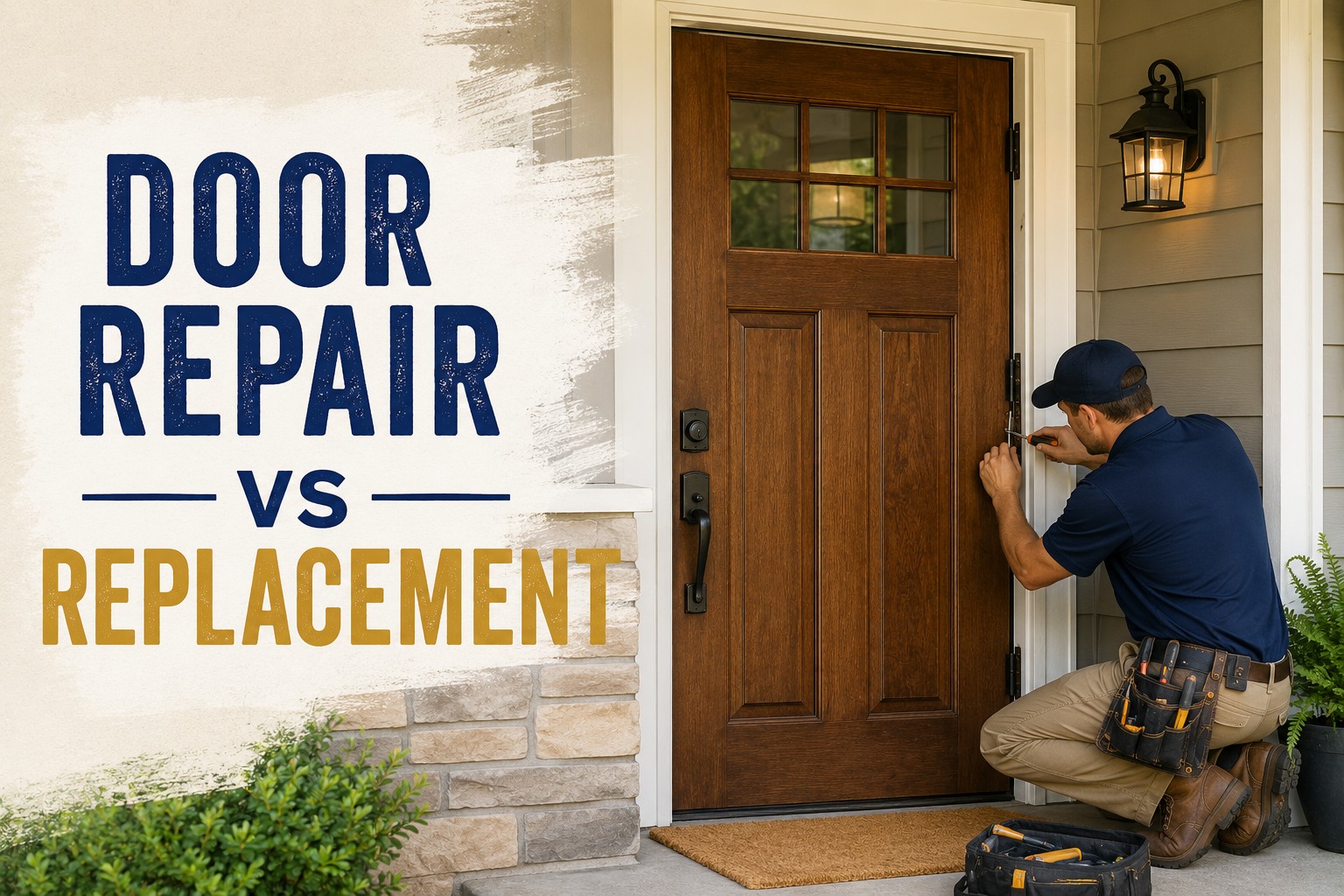 Door Repair vs. Replacement: How to Tell if Your Entryway Just Needs a Tune-Up